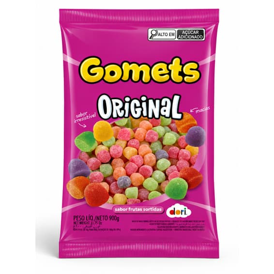 Balas de Goma - Jujuba - Gomets Sino Gum Drops - 900g Gominha Dori - Lembrancinha - Festa