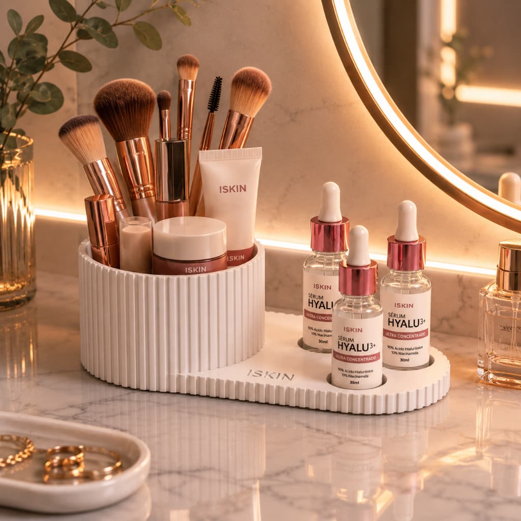 Organizador Skincare e Maquiagem | Porta Séruns e Cosméticos