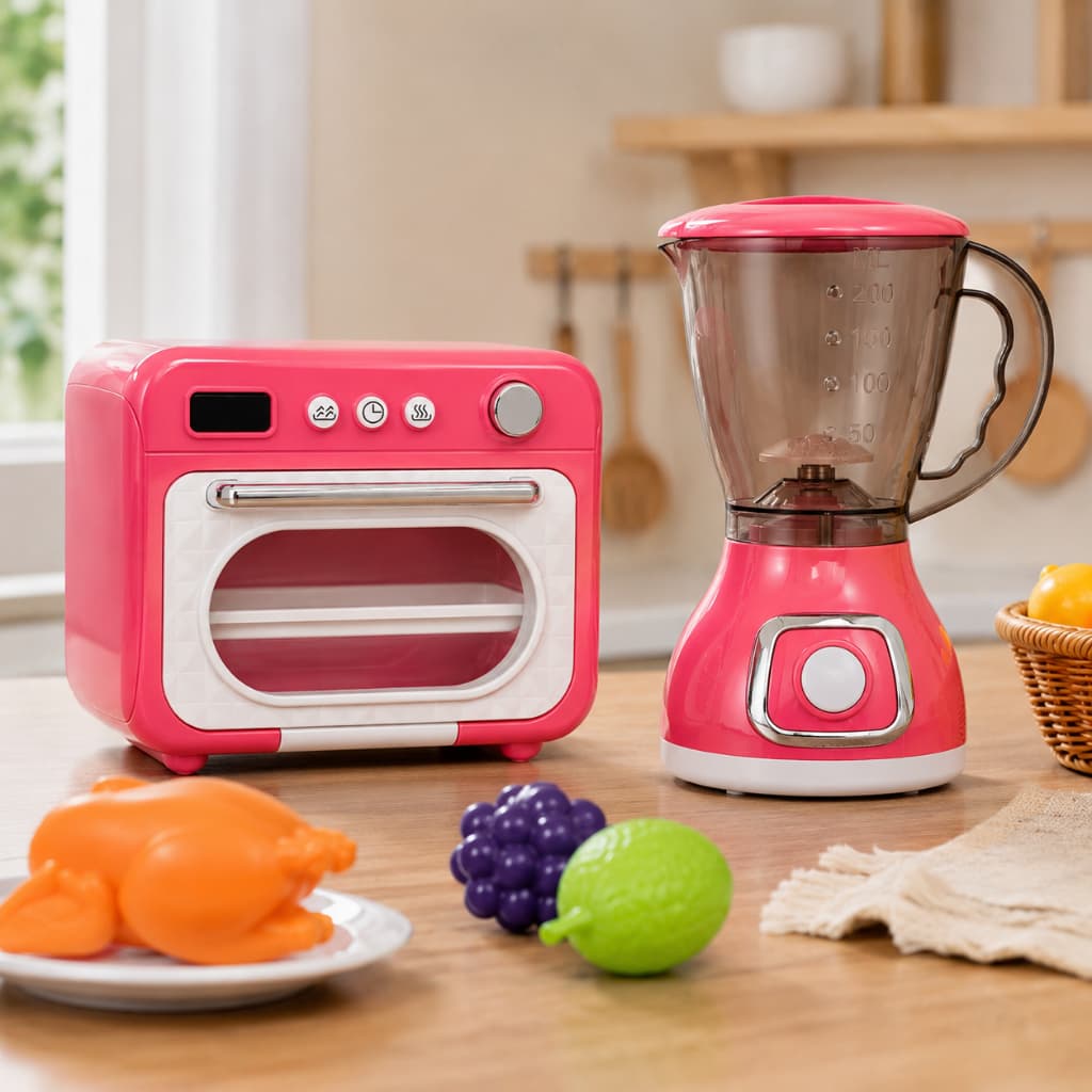 kit infantil De Cozinha Conjunto De Brinquedos Cafeteira E Liquidificador funcional Eletrodomésticos
