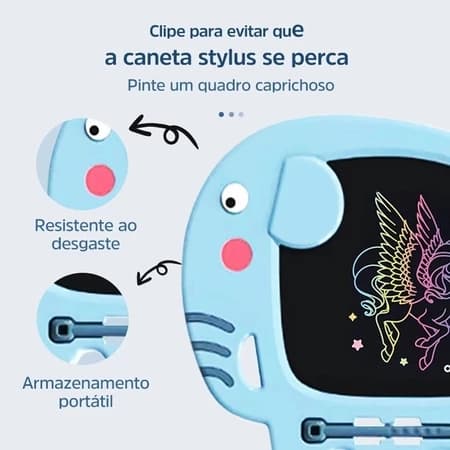 Tablet de escrita LCD para Crianças Elefantes Graffiti Sketchpad Brinquedos Quadro-negro Prancheta