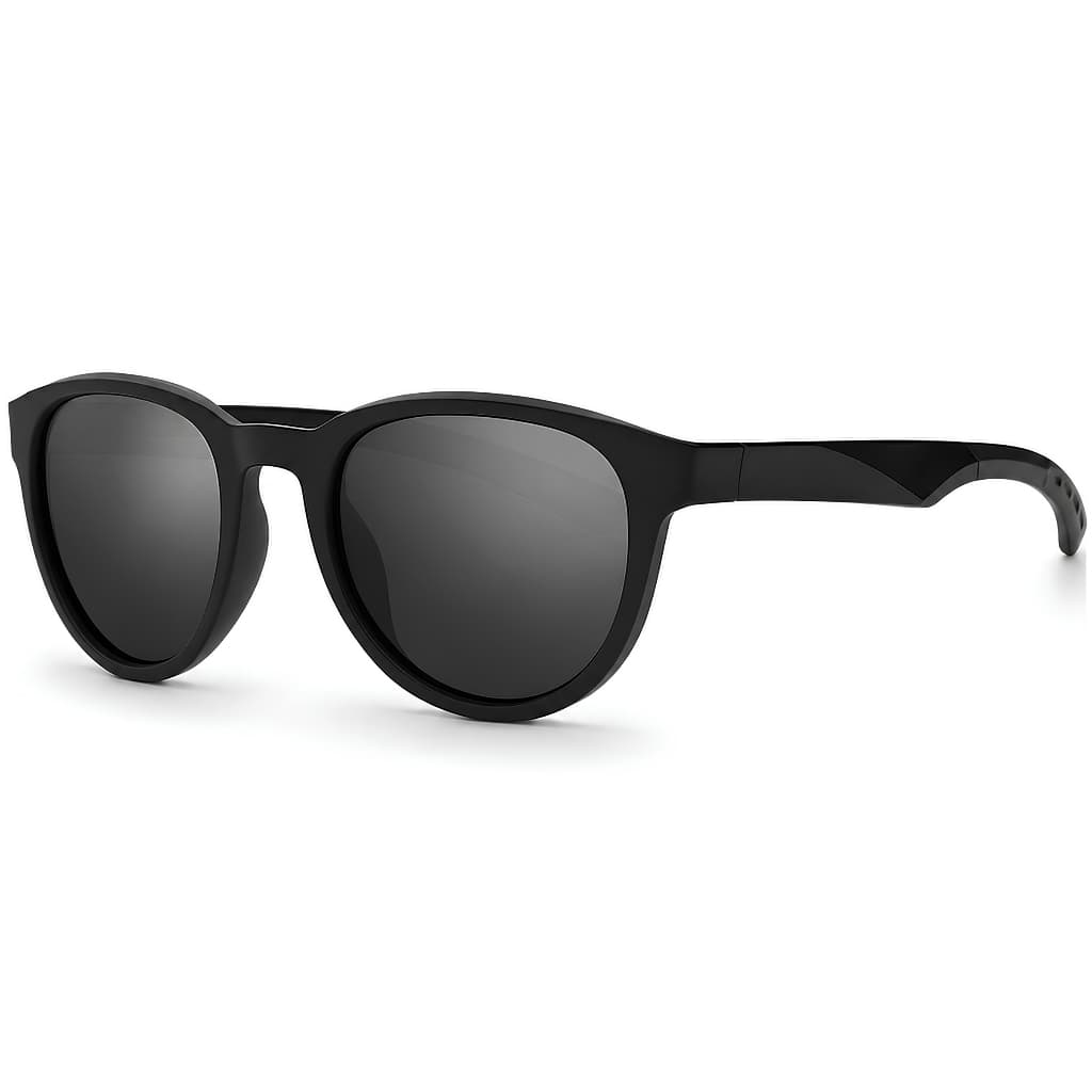 Óculos de Sol Masculino Polarizado Redondo Preto Original 6271