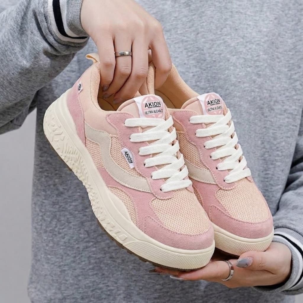Tênis Feminino Academia Casual Estiloso Neo Akion Caminhada Confortável para Trabalhar Streetwear