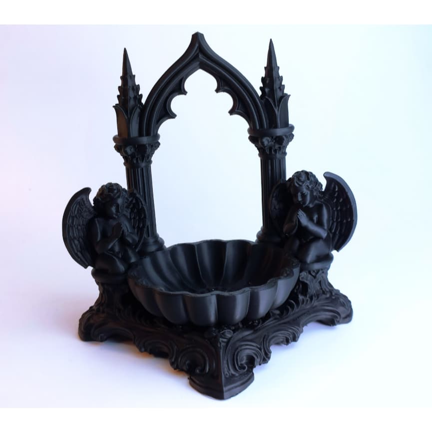 Porta-joias gótico, Decoração gótica, Estilo dark, Dark fantasy, Sobrenatural, angel, Devil, Porta Treco