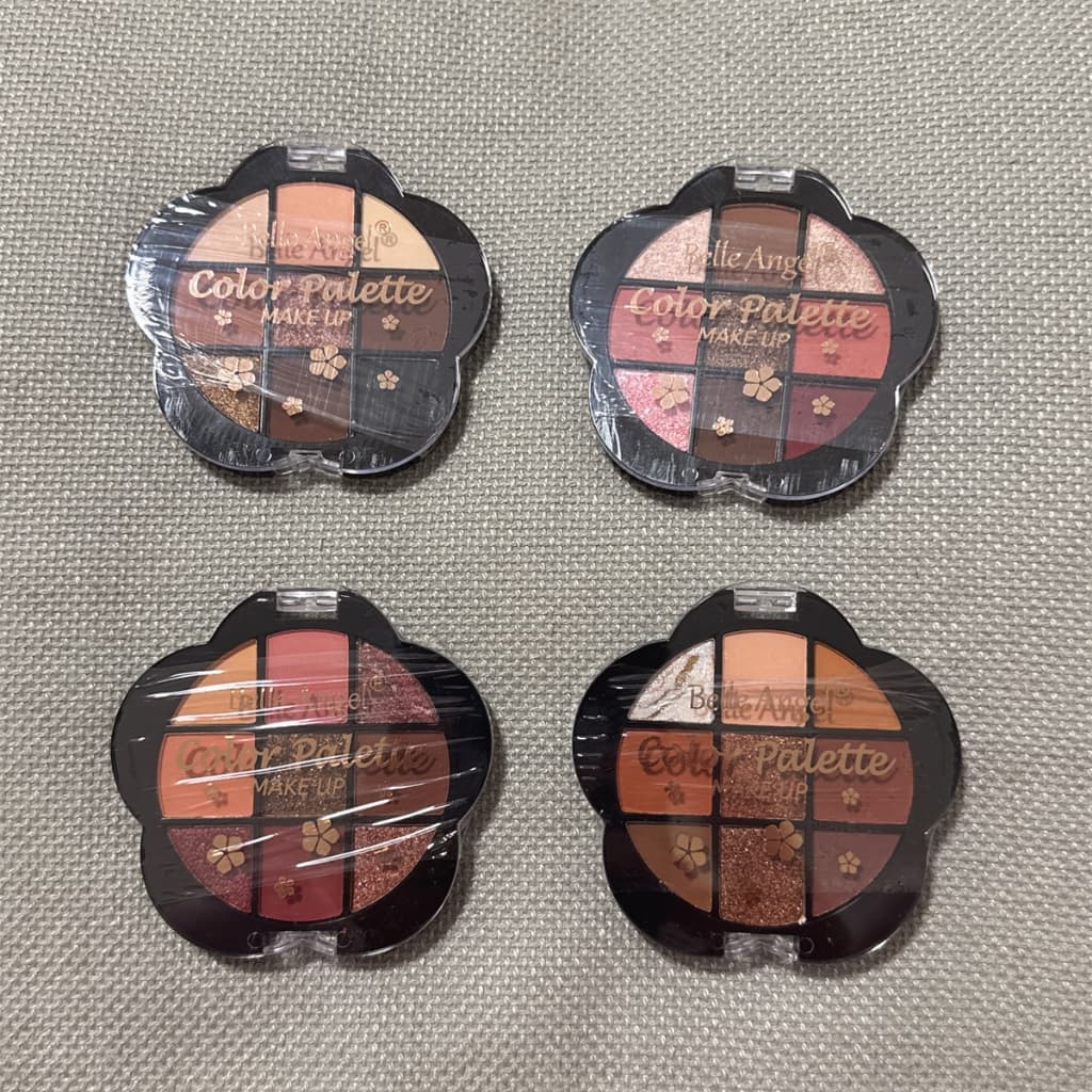 Paleta pequena de sombras BELLE ANGEL 9 cores matte / brilho RB055