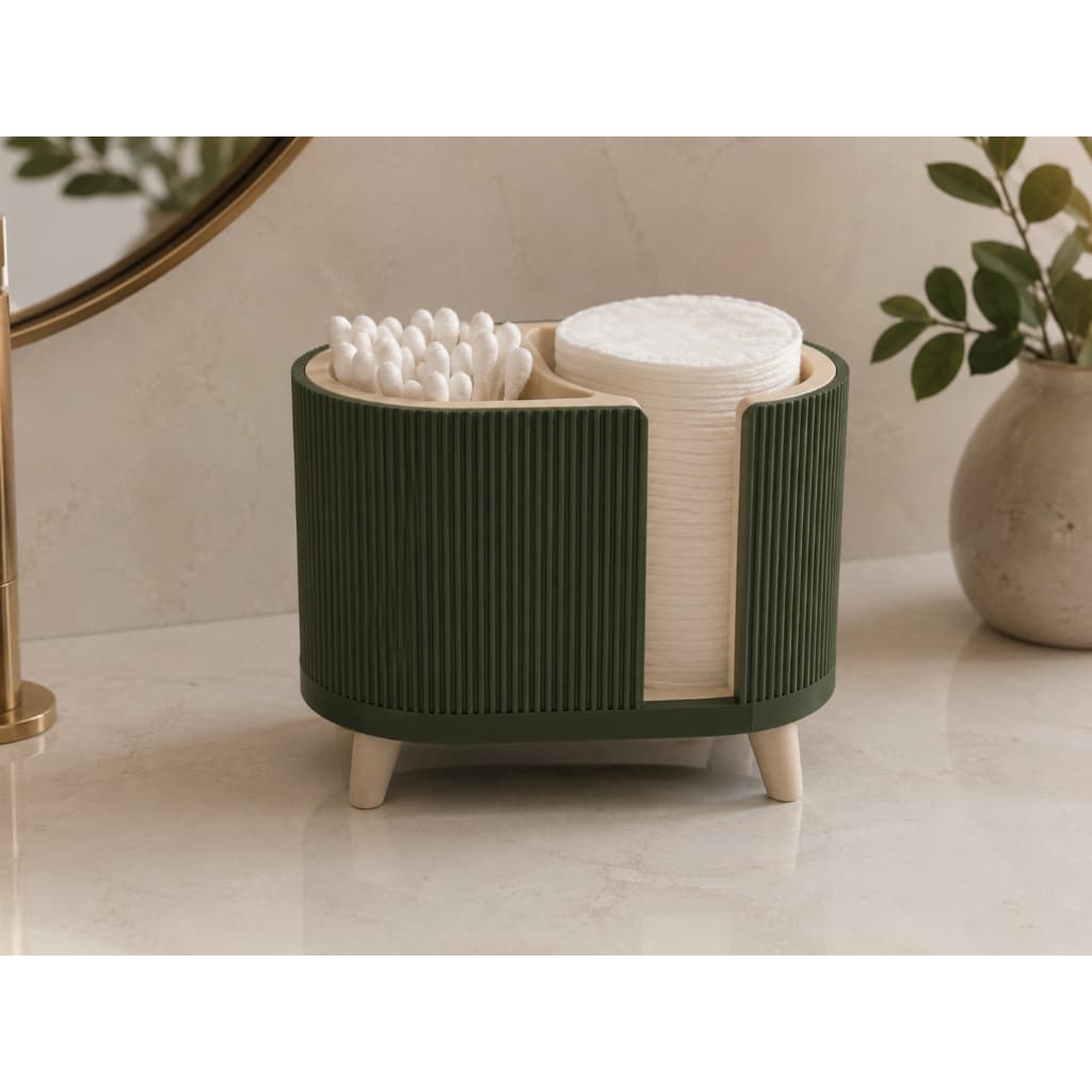 Organizador Porta Cotonete e Algodão Premium Decoração Banheiro