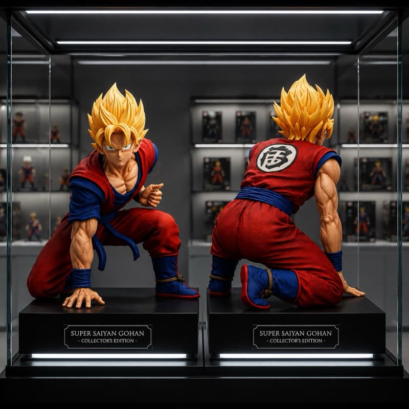 Action Figure Goku E Gohan Do Futuro Super Sayajin Banpresto Detalhado