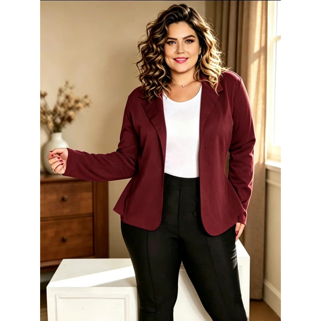 Max blazer feminina plus size G1 G2 G3