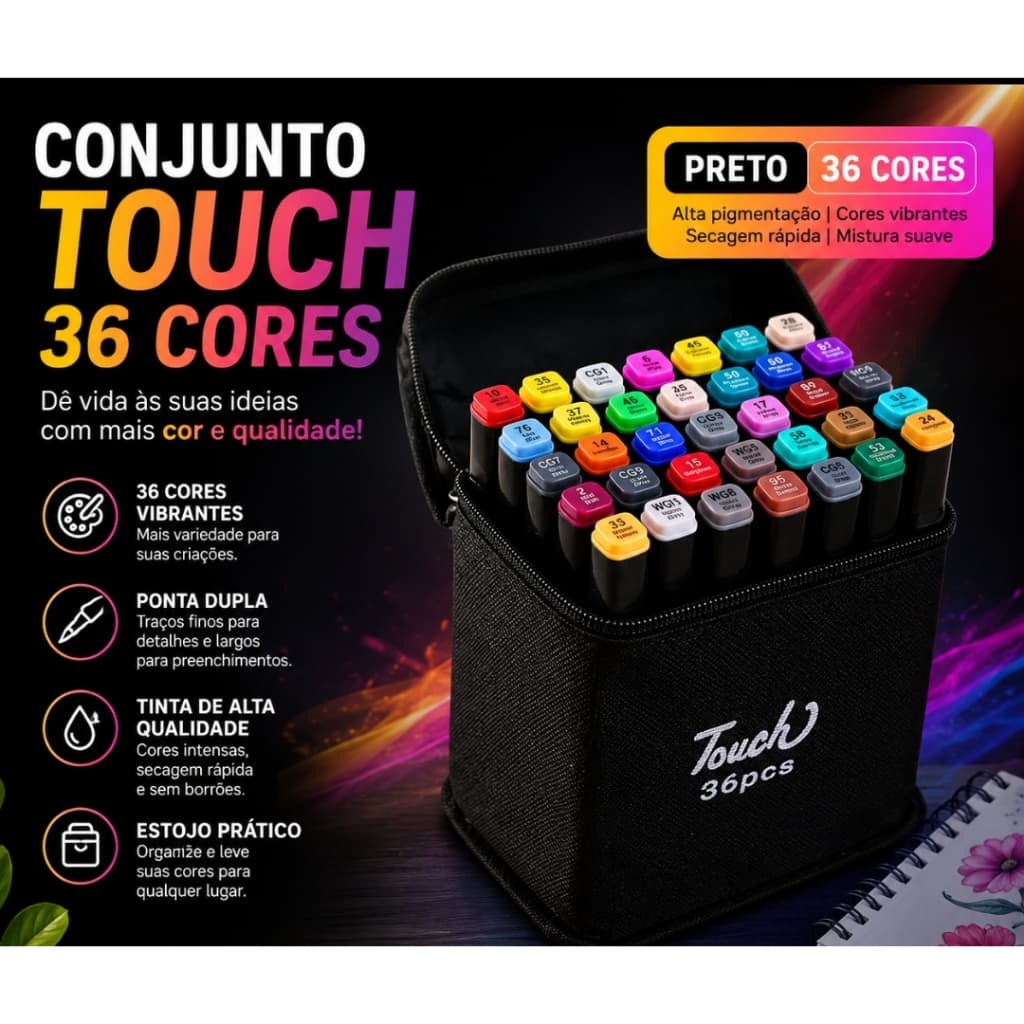 36 peças Caneta Marcadora De Ponta Dupla Conjunto De Canetas De Aquarela Especial Para Crianças