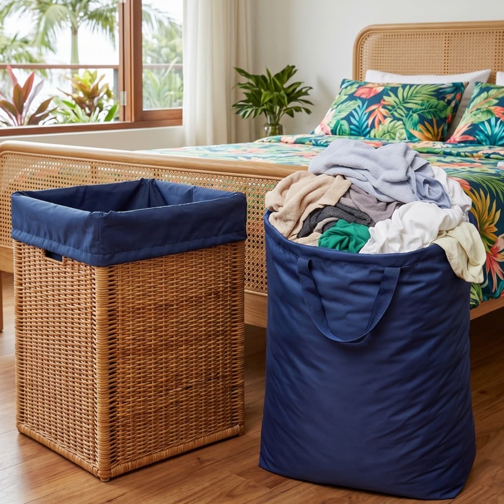 Kit 2 Saco Cesto De Roupa Suja Dobrável Organizador De Tecido Grande Para Banheiro E Lavanderia Pronta Entrega
