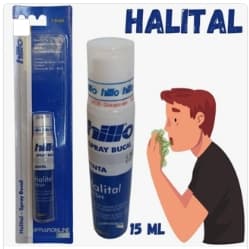 kit  Halital Spray Bucal Hillo Menta Fim Do Mau Hálito 15ml cada