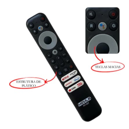 Controle Remoto compatível com SMART TV LED LCD TCL NOVO