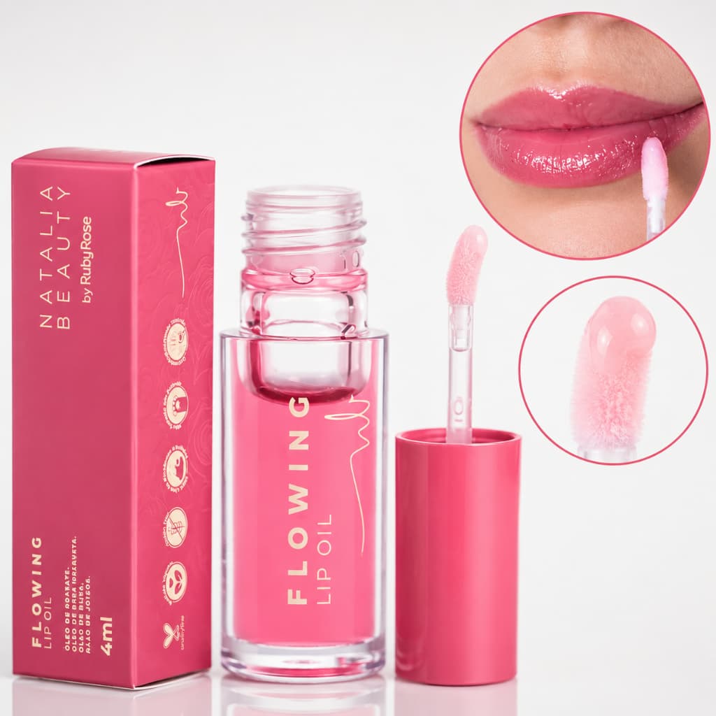 Lip Oil Labial Flowing - Natália Beauty by Ruby Rose