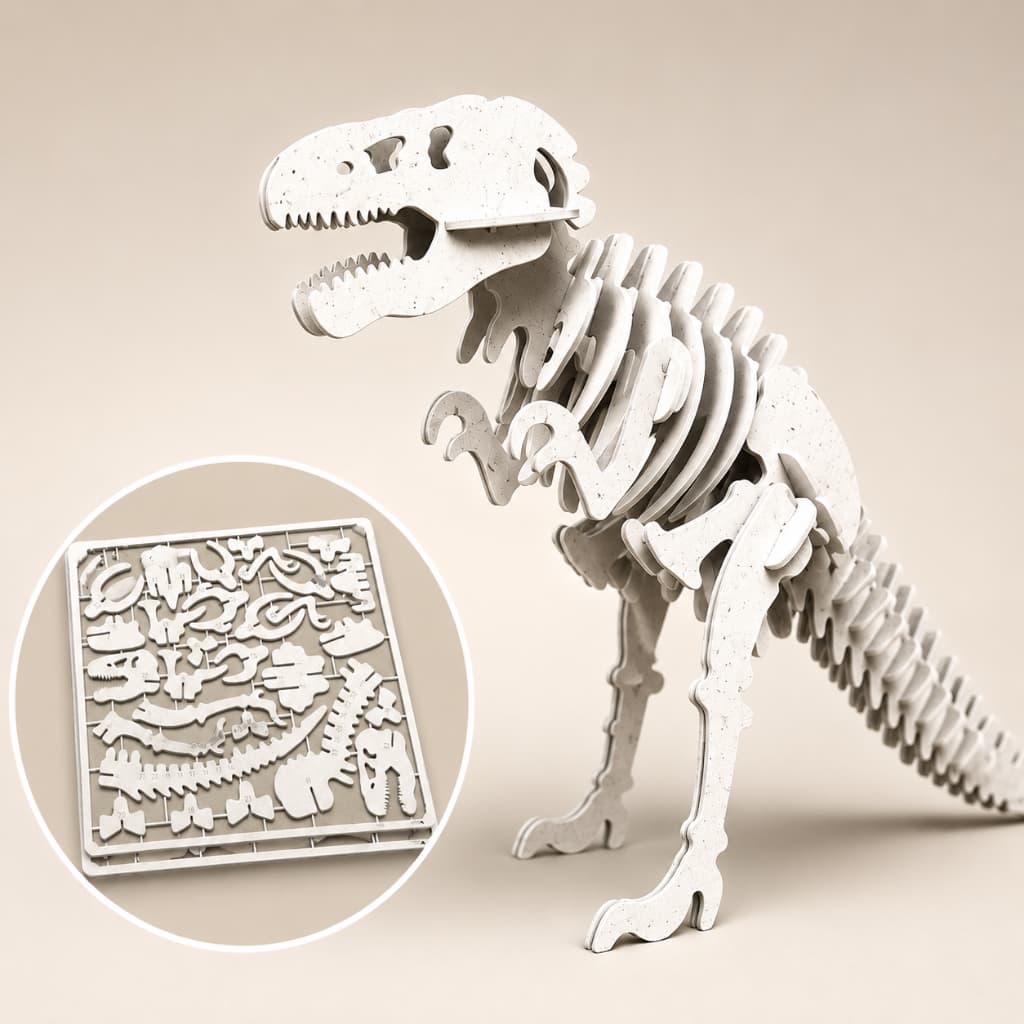 Kit Card Dinossauro Educativo Encaixe Fácil Monte  Colecione Diversão Aprendizado