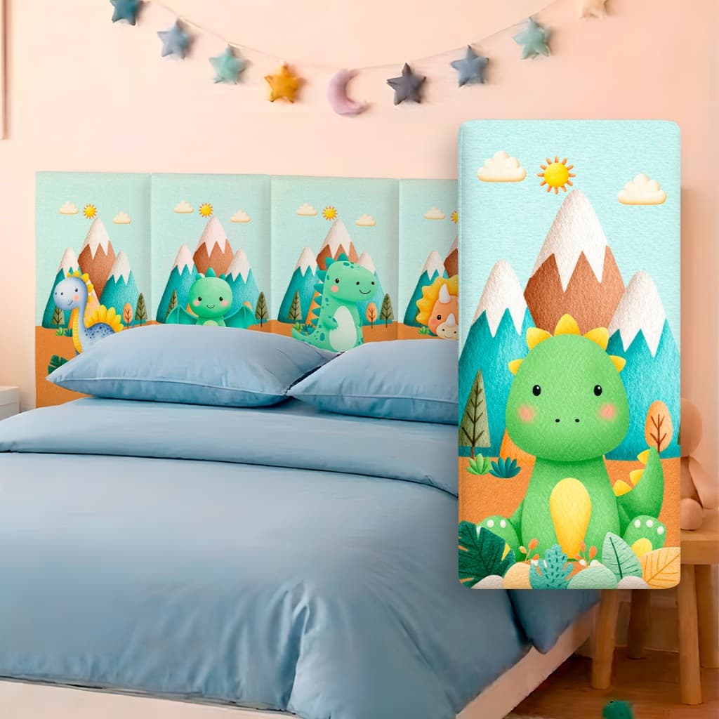 Cabeceira de Cama Capivara Dino  Quarto Infantil Decoração Menino Menina