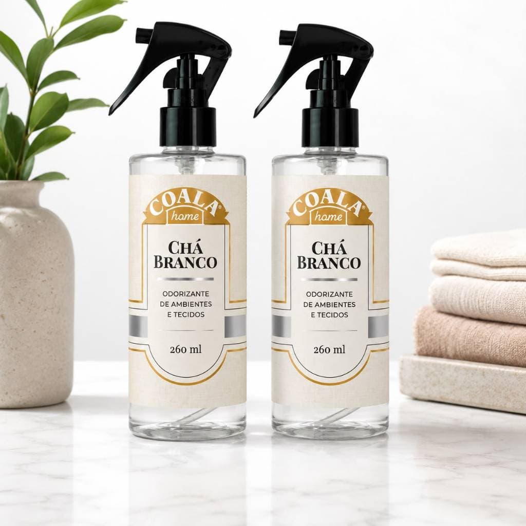 Odorizante de Ambientes e Tecidos Chá Branco 260ml - Fragrância Sofisticada e Frescor Prolongado
