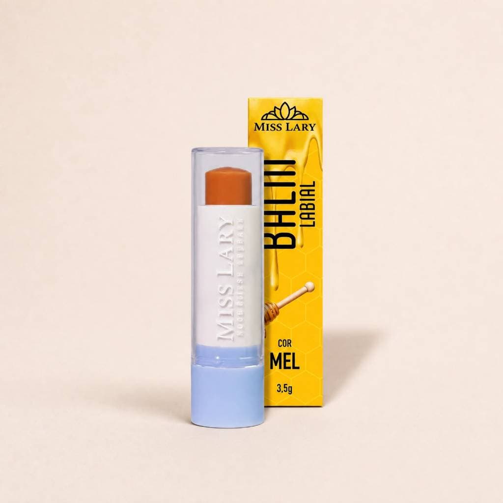 Balm Labial Miss Lary Cor Mel | Hidratante Labial Hidratação Intensa e Brilho Natural