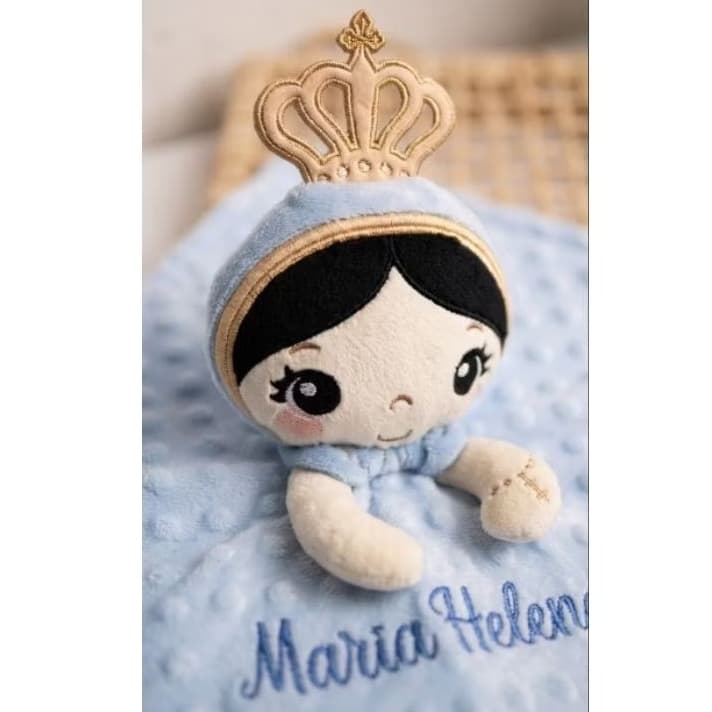 Naninha de Nossa Senhora personalizada Bebê 40x40cm - Naninha Infantil Macia Personalizada