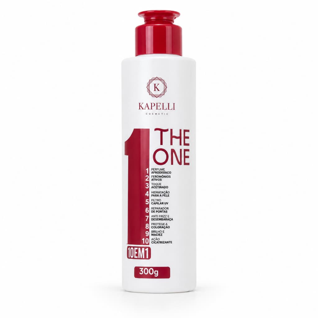 Kapelli The One 10 em 1 Leave-In Finalizador Capilar 300g Antifrizz Brilho Intenso