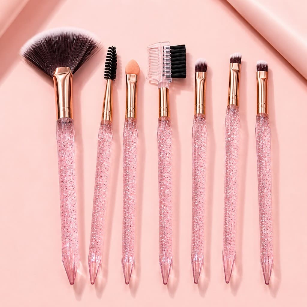 Kit de Pincéis - Pincel Maquiagem- Profissional - 7 peças