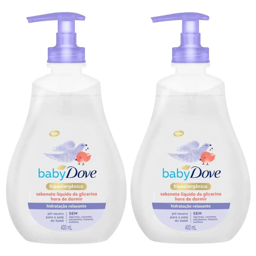 Baby Dove Sabonete Líquido Glicerina Hora De Dormir 400ml Hipoalergênico