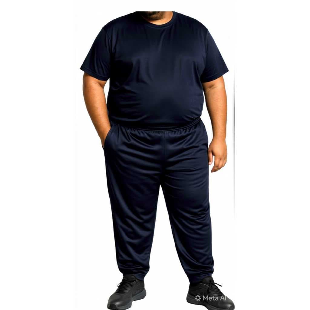 Calça Chimpa Plus Size Masculina Esportiva Flanelado Lisa com Bolso Academia e Treino Cross