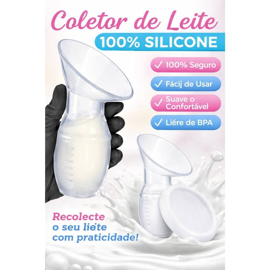 Bomba Bombinha de Tirar Leite Coletor Manual De Leite Materno Alimentação Bebê