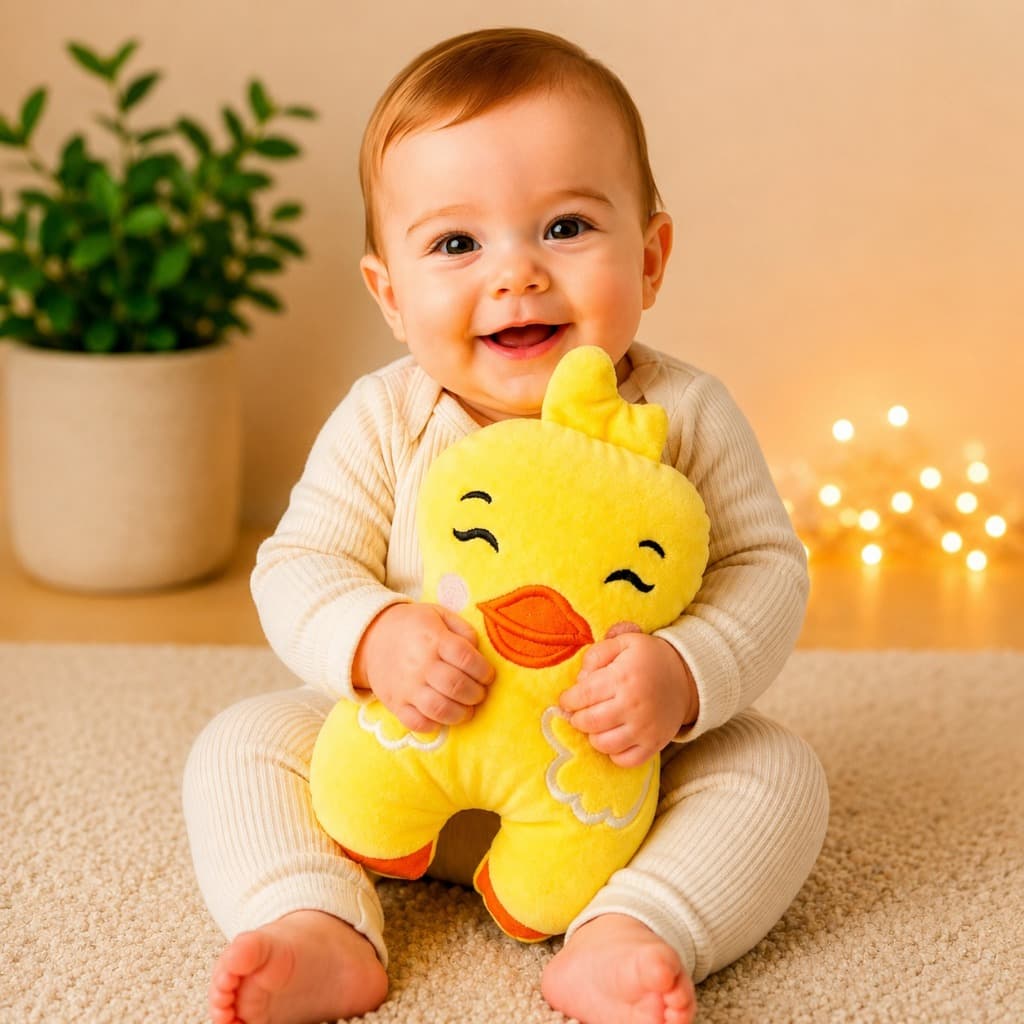 Naninha Soninho Pelúcia 30Cm Fofinho para bebe PINTINHO- ENVIO IMEDIATO