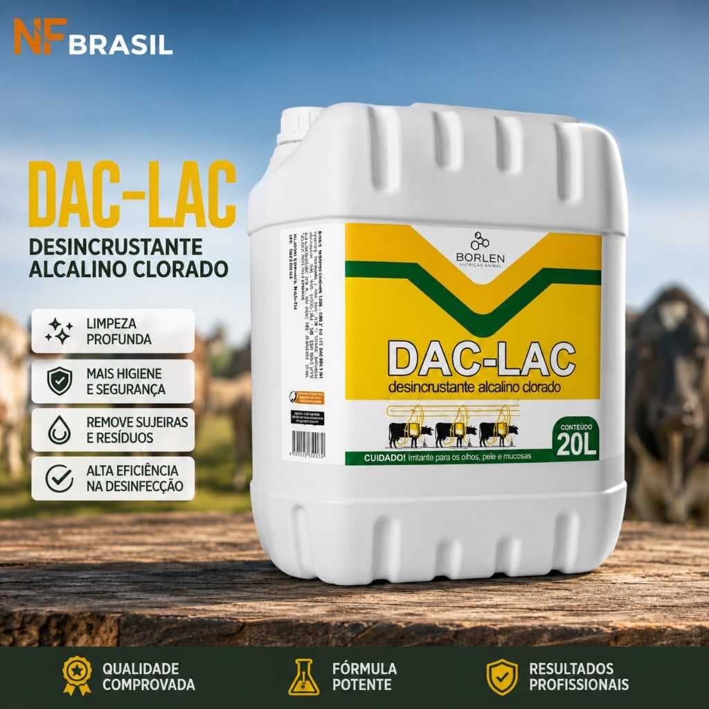 Dac-lac Detergente Alcalino Clorado 20 Litros Ordenha