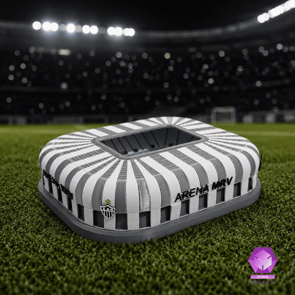 Miniatura Estádio Arena MRV Atlético Mineiro MG Decorativa Colecionável Presente Futebol