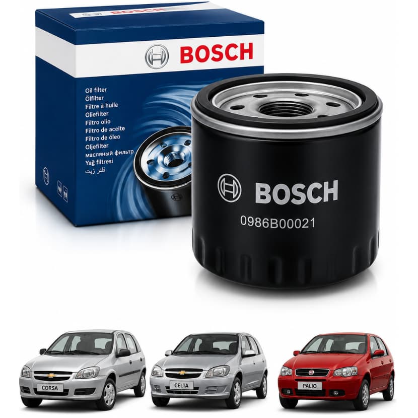Filtro Óleo Bosch Corsa Astra Celta Classic Agile