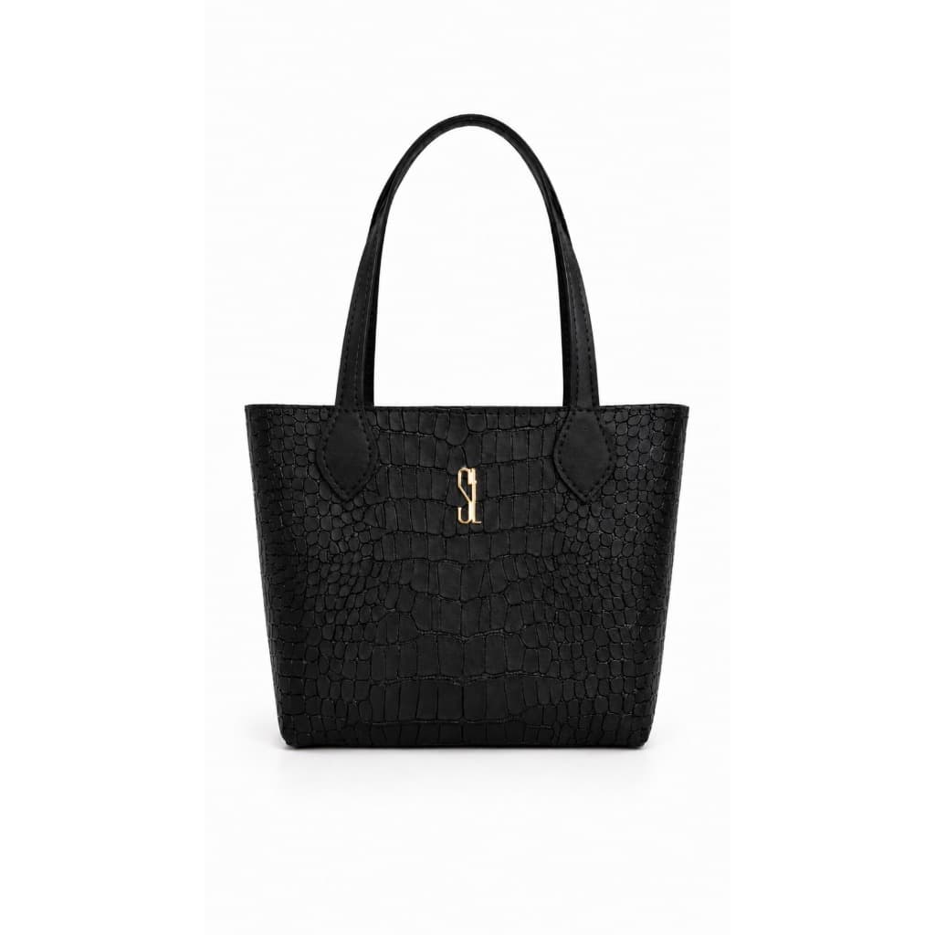 BOLSA FEMININA DE OMBRO TOTE CROCO LUXO PREMIUM COM ZÍPER MODERNA ELEGANTE RESISTENTE BEST SELLER