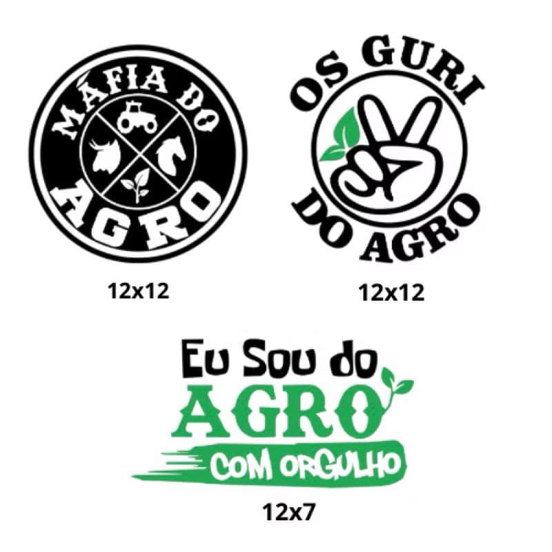 kit Adesivos Mafia do AGRO oas Guri do AGRO Eu sou AGRO Maqunas Agricolas