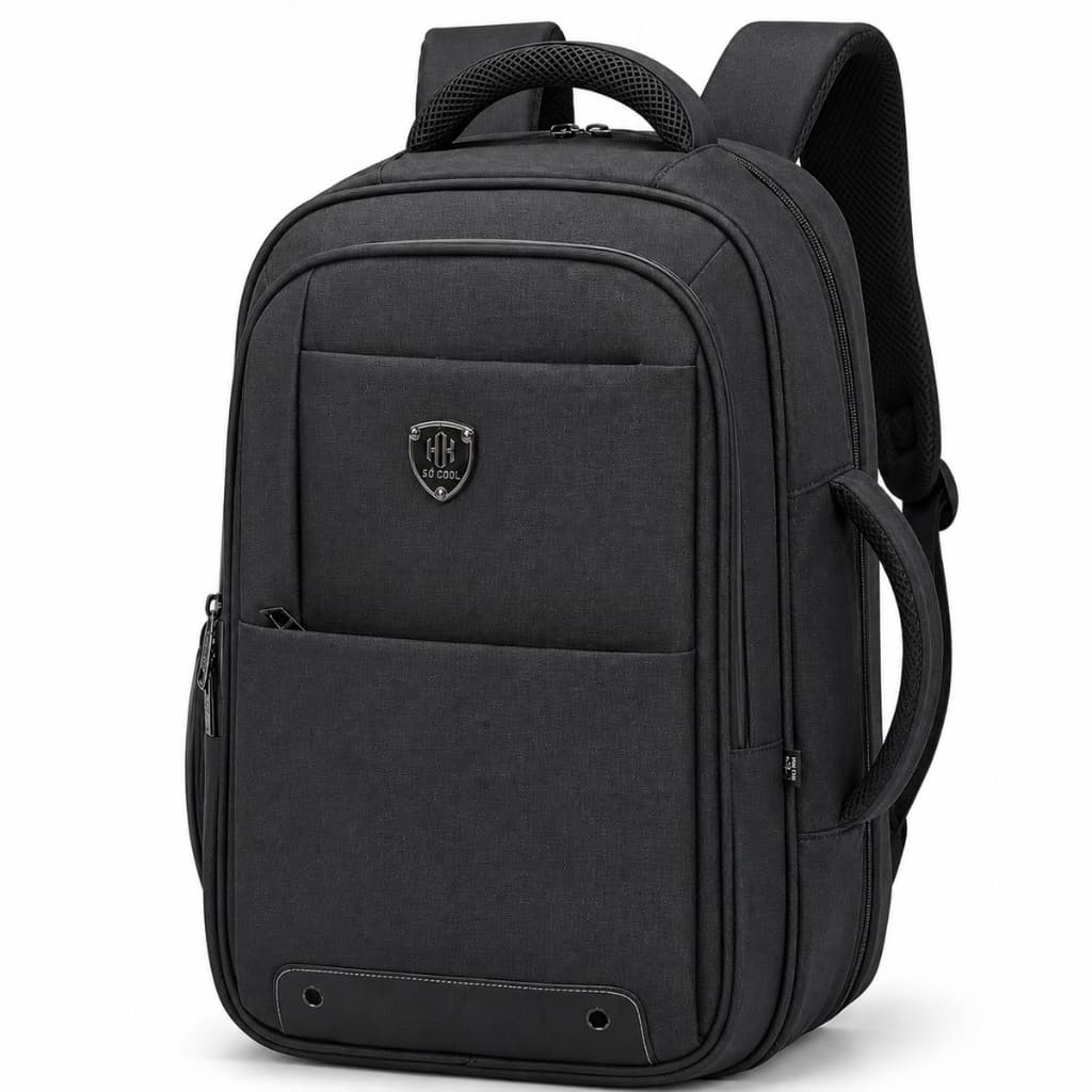 Mochila Lona Impermeável Grande Notebook Casual Trabalho Escolar Reforçada