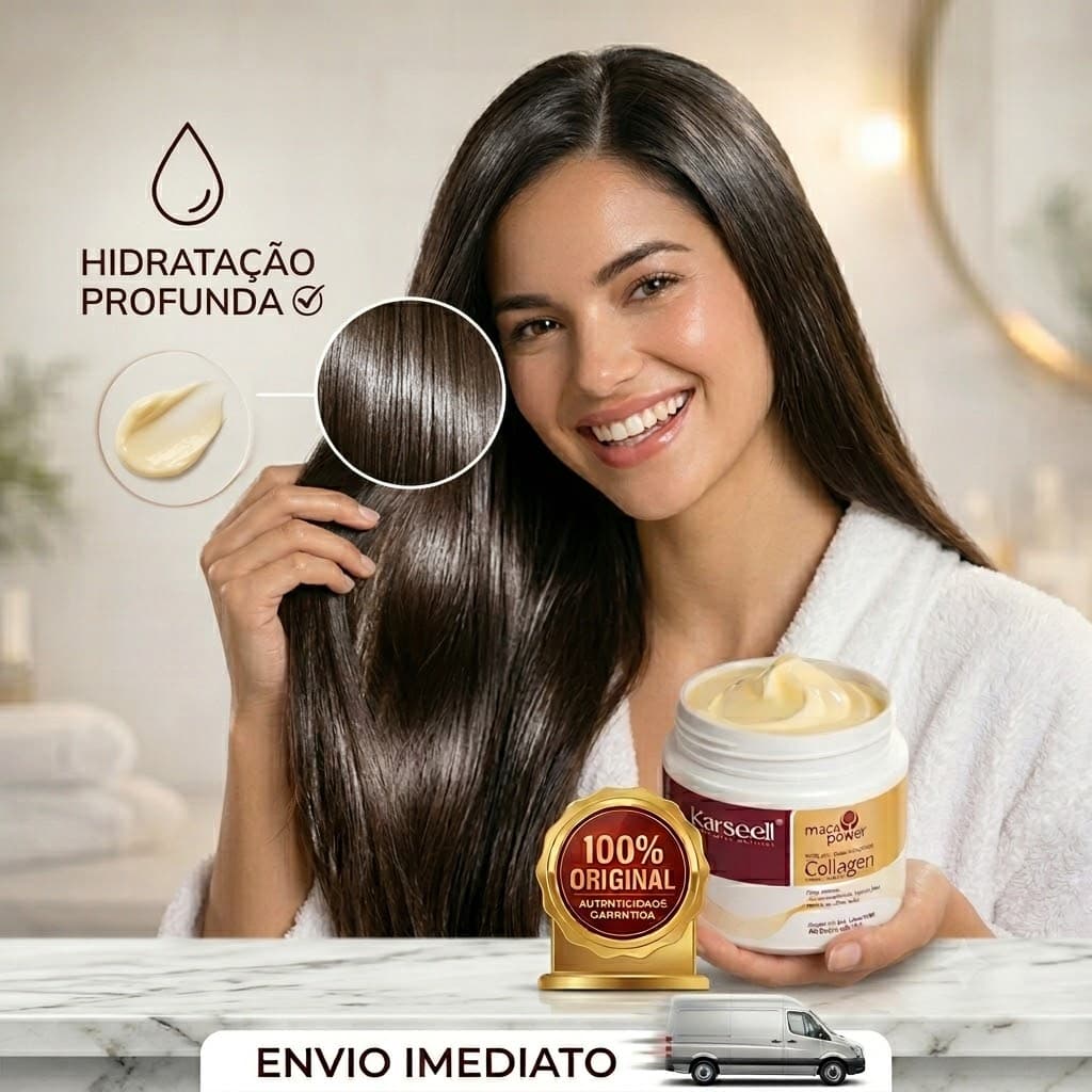 Máscara Capilar Colágeno E Maca Power Tratamento Profundo Importado 500g KARSEE/_ |100% Legitimo|