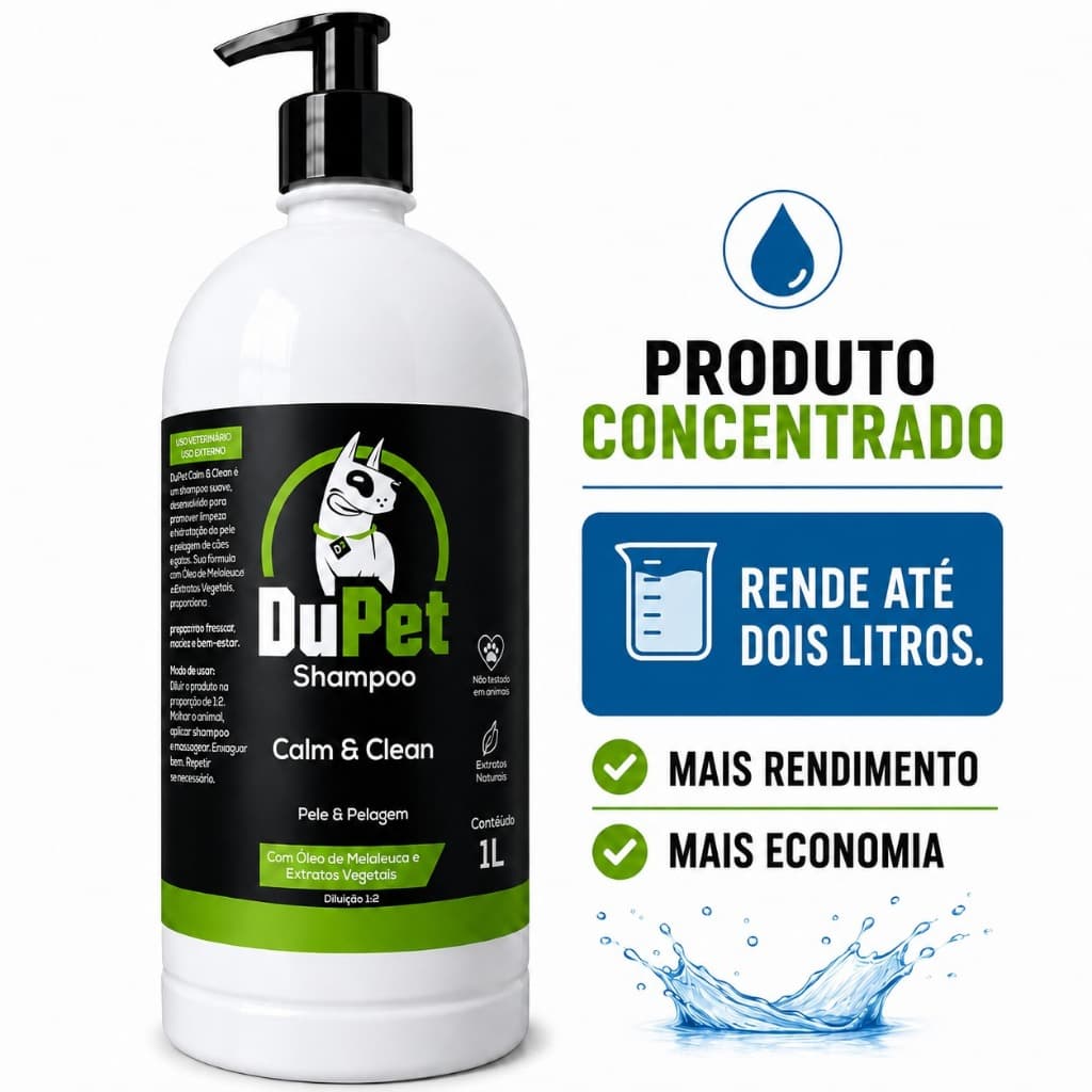 Shampoo  Melaleuca Anti Demartite Tratamento Calmante CALM & CLEAN Dupet
