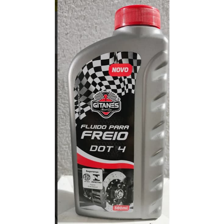 Fluido Freio 500ml Carro Moto Utilitário Dot 4 Gitanes