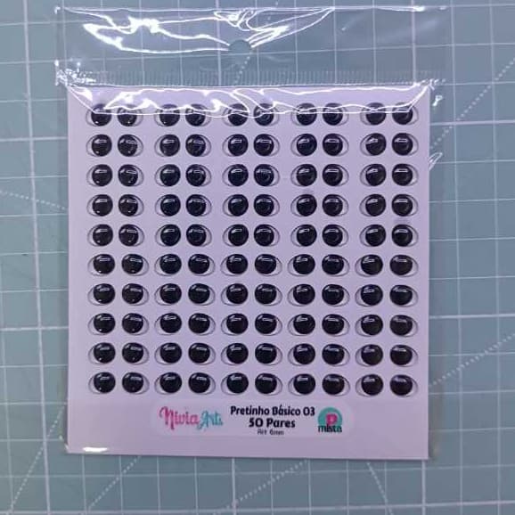 Kit Resinados - Olhos Resinados Variados para Biscuit e Artesanato - Nivia Arts