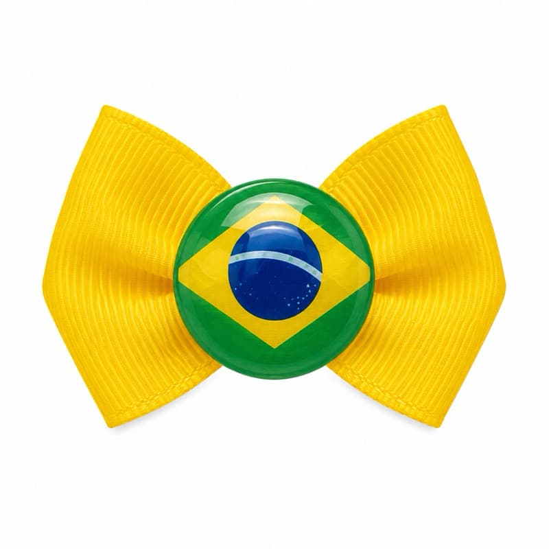 Kit de 2 und - Lacinho Pet Copa do Mundo Brasil
