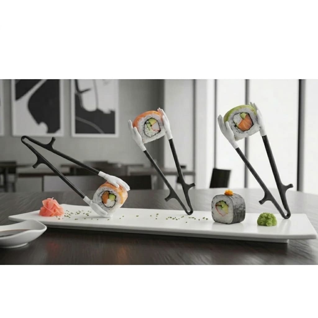 Suporte para Sushi e Hashi - Porta Sushi Criativo