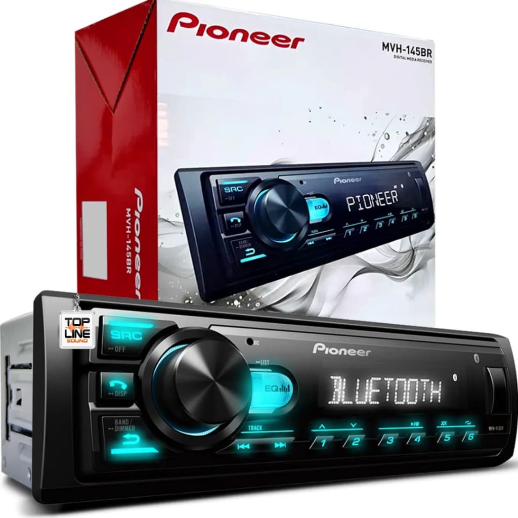 Som Automotivo Radio Pioneer Bluetooth Usb Lançamento Mp3 Player