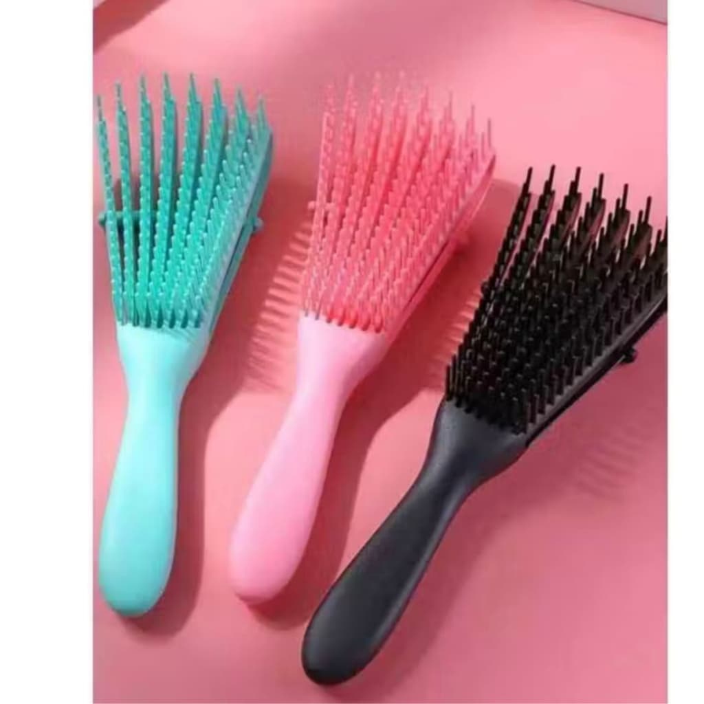 Escova pente de cabelo Polvo  modeladora cachos fácil  Desembaraço Multifuncional