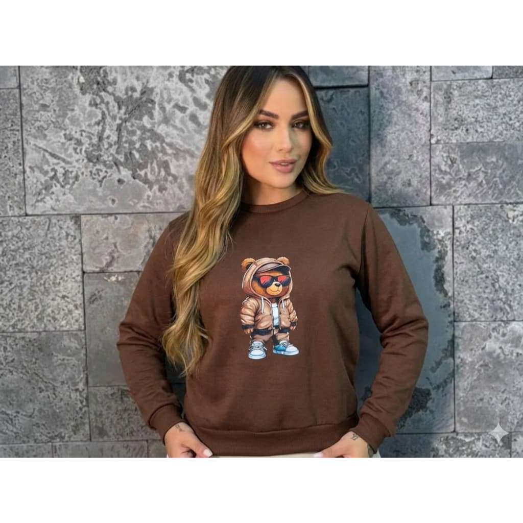Blusas Moletom De Urso Blusa De Frio Casaco