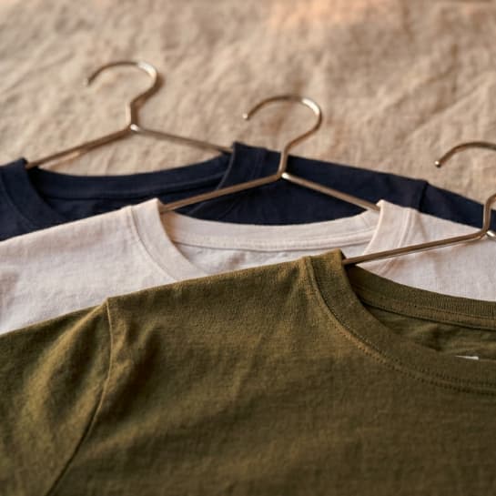 KIT 3 Camisetas Básica Lisa 100% Algodão Egípcio