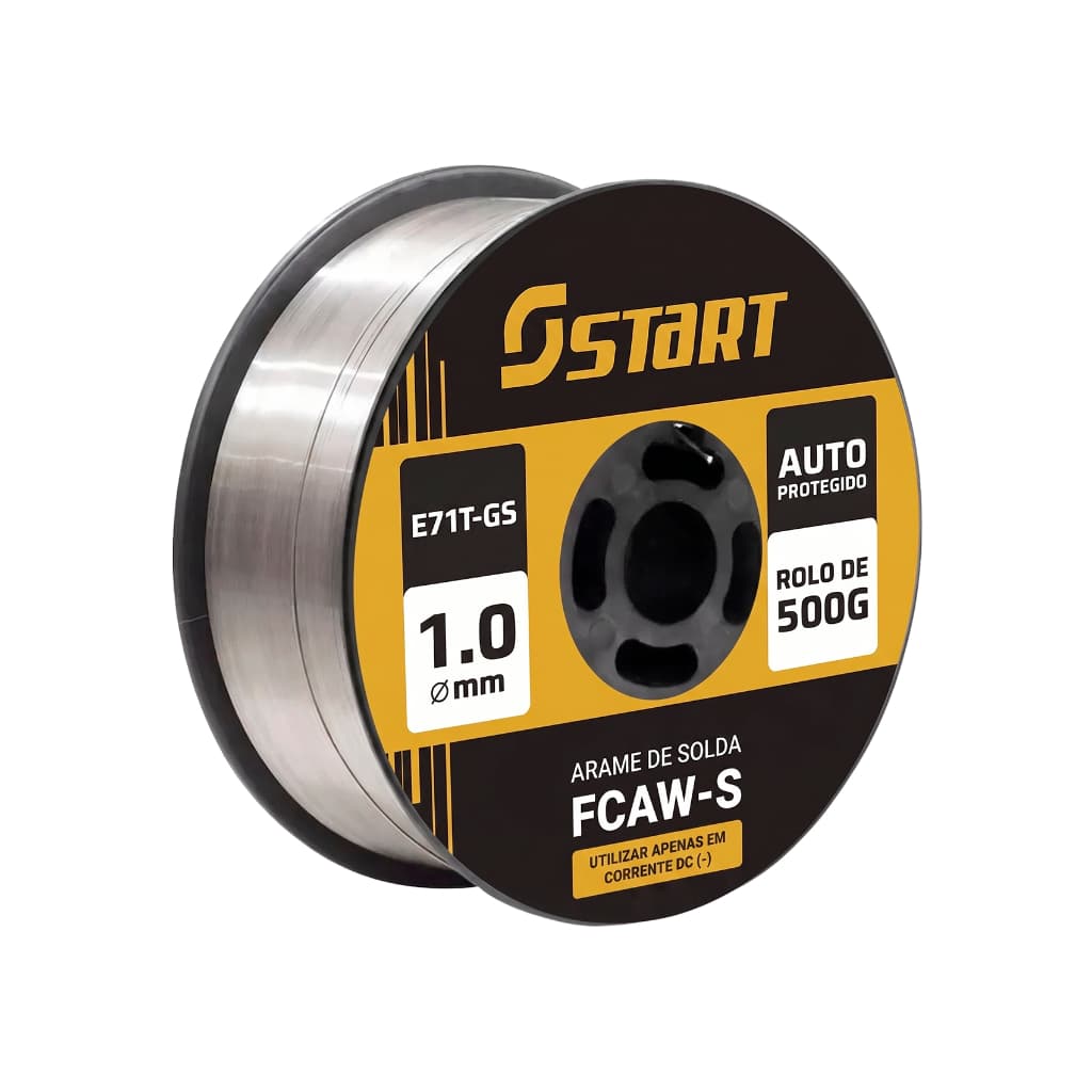 Arame Solda Mig 1.0 Mm Rolo Com 500g Sem Gás Para Máquina De Solda Start