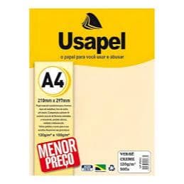 Papel A4 Vergê Creme Usapel Pacote com 10 Folhas