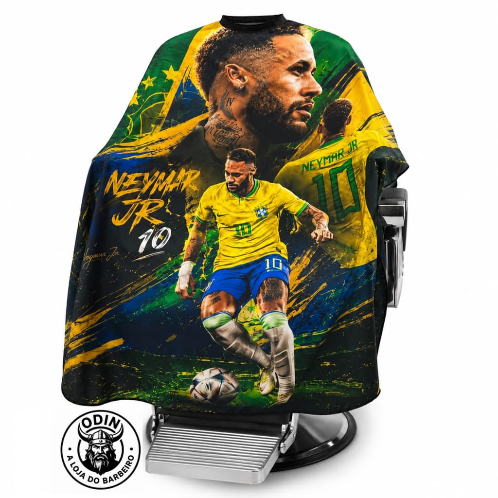 Capa do Neymar Capa de Corte Capa do Brasil para Barbeiro e Barbearia