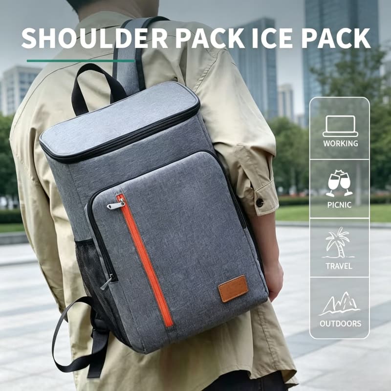 Mochila Bolsa térmica Bolsa para piquenique Grande capacidade Design moderno Térmica e conserva alimentos Fácil de usar