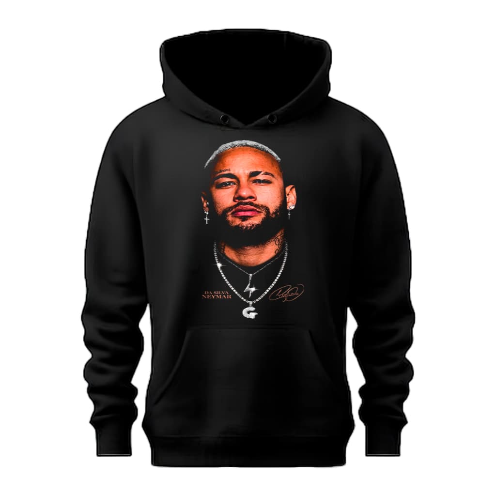 Moletom Canguru Neymar com bolso Algodão Inverno Moda Unissex - Envio Rápido