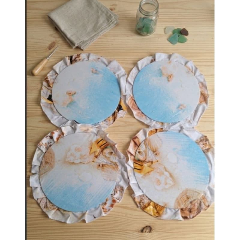 lindas capas de sousplat com babado
