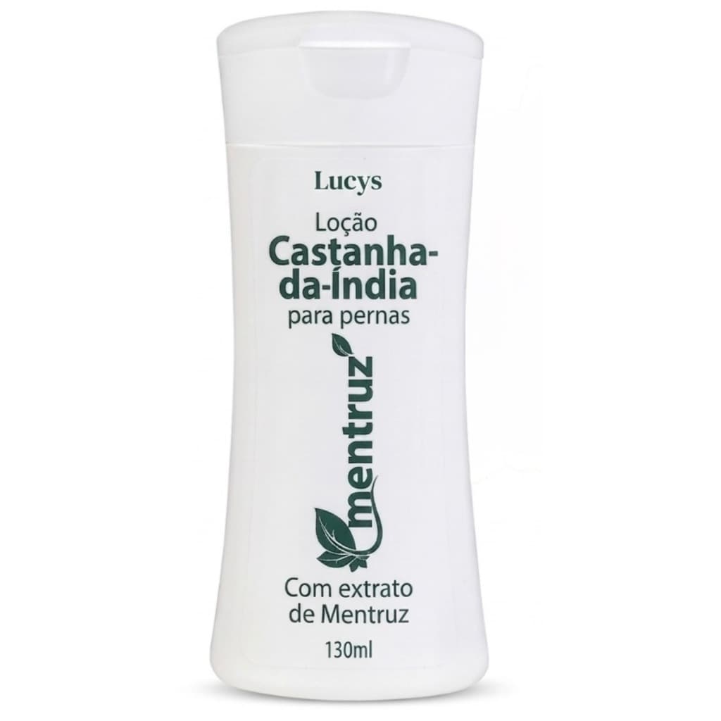 Loção Alívio Dores Pernas 130ml Mentruz e Castanha-da-Índia Lucy´s – Combate Varizes, Melhora Circulação e Dores